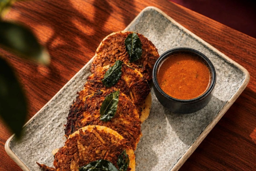 Jackfruit Kari Dosa with Salna