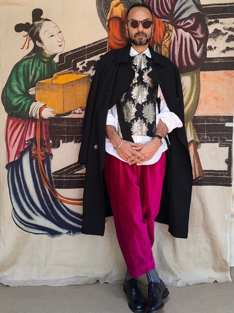Jagvir Matharoo, creative director of The Flame Store in Goa, poses for an image