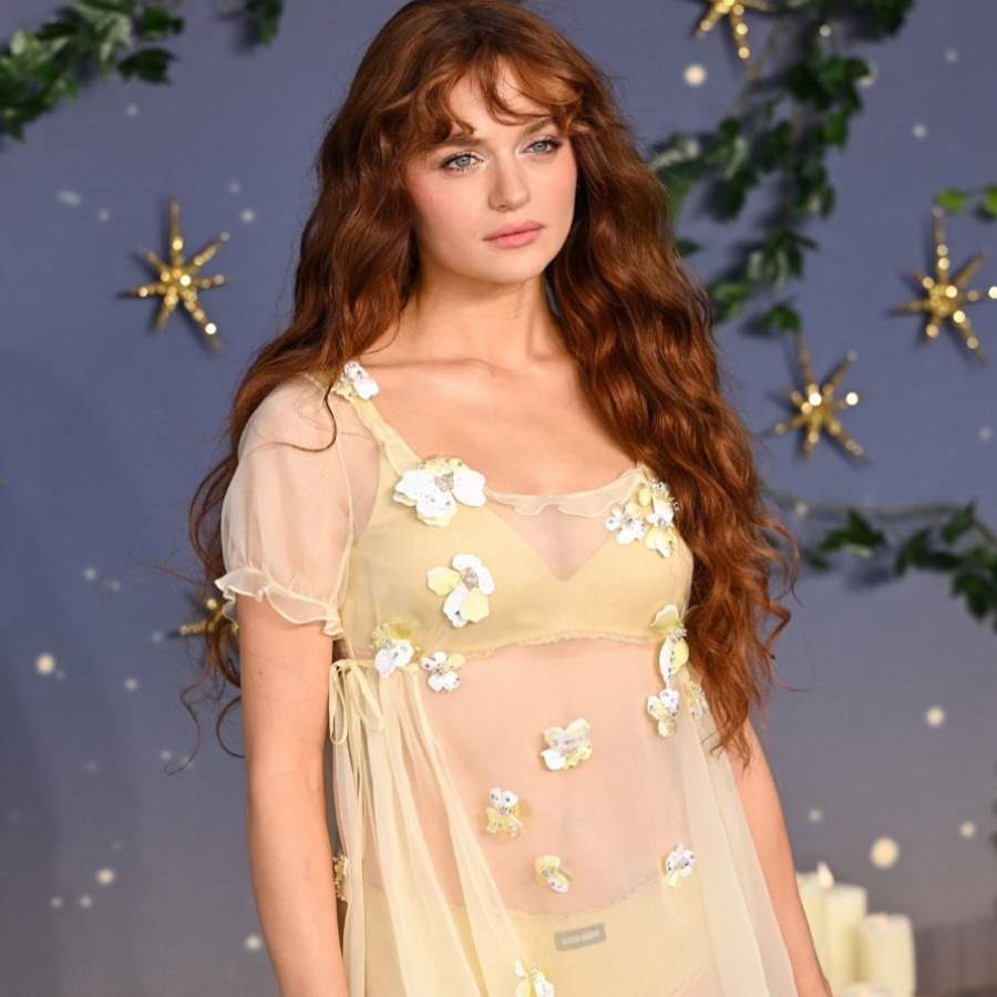 Joey King in custom Miu Miu at the Practical Magic 2 premiere in London