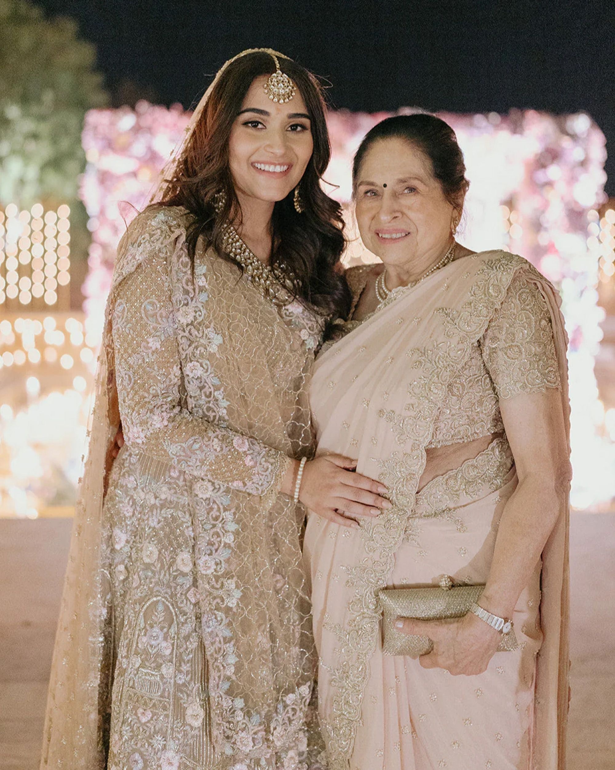 Karyna Bajaj with her grandmother