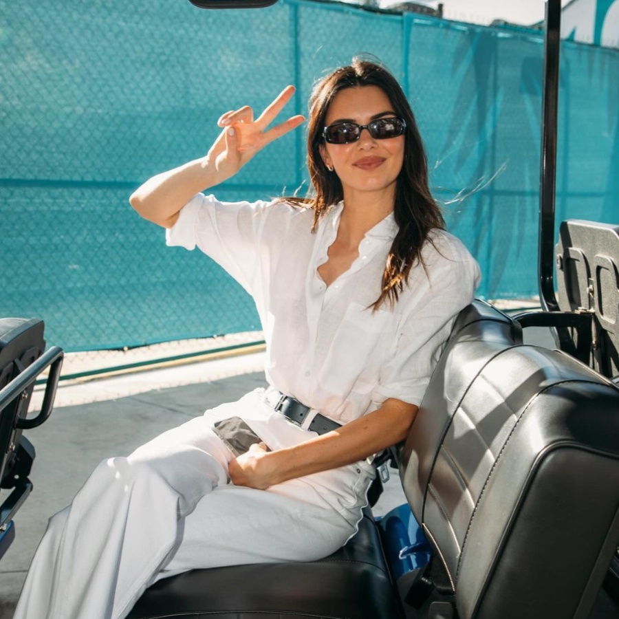 Kendall Jenner wearing the LHR sunglasses from Chimi