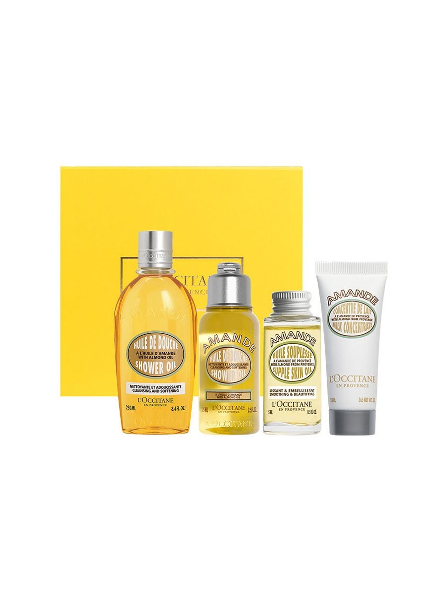 L’Occitane Almond skin nourishing body care set