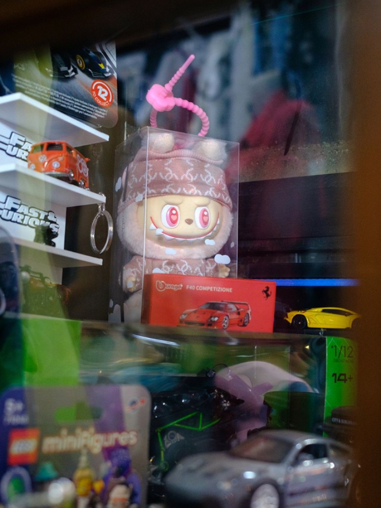 A Lafufu, the counterfeit version of the wildly popular Labubu dolls made by Pop Mart, spotted at a store in Mumbai