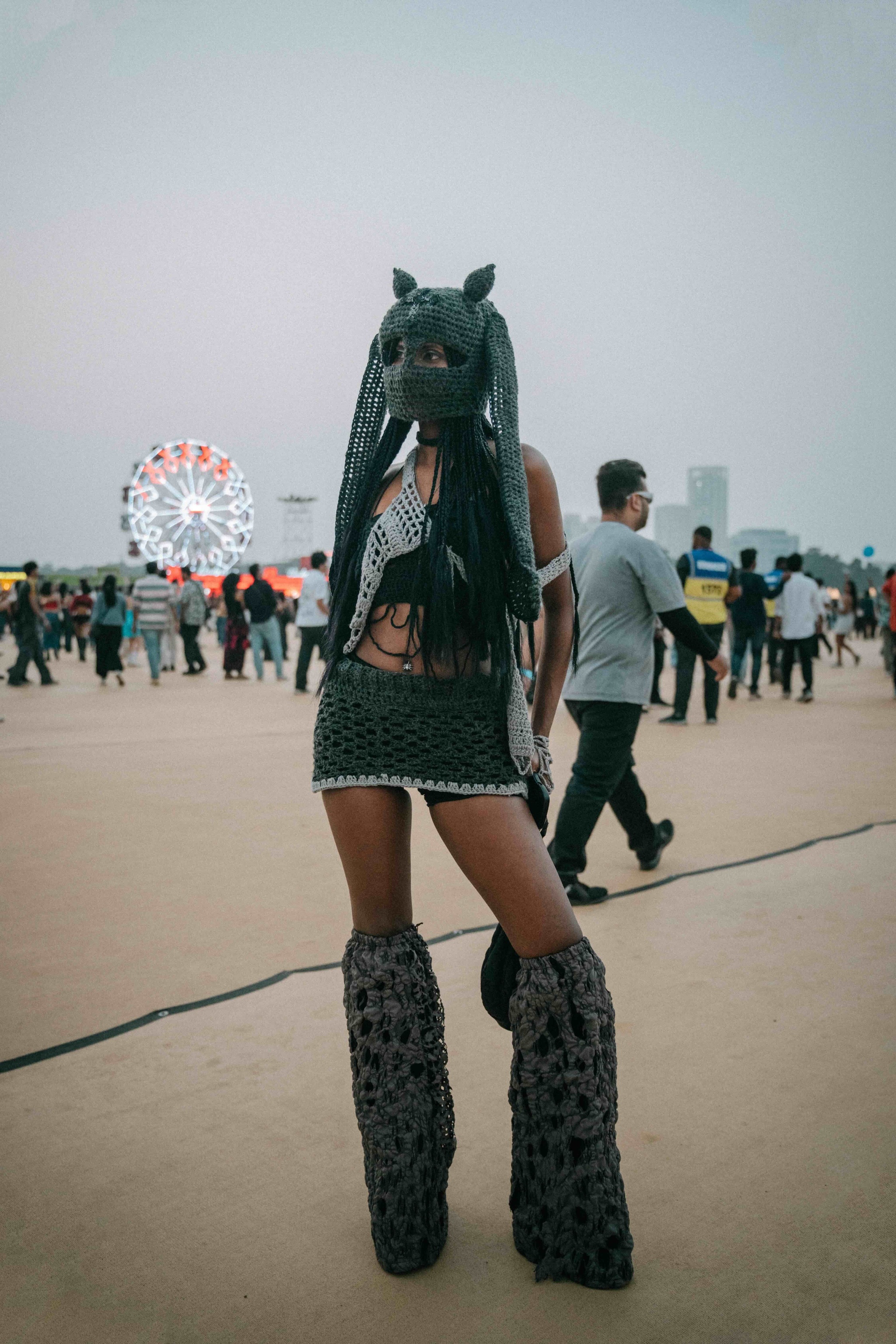 Lollapalooza Street Style: Manisha in crochet