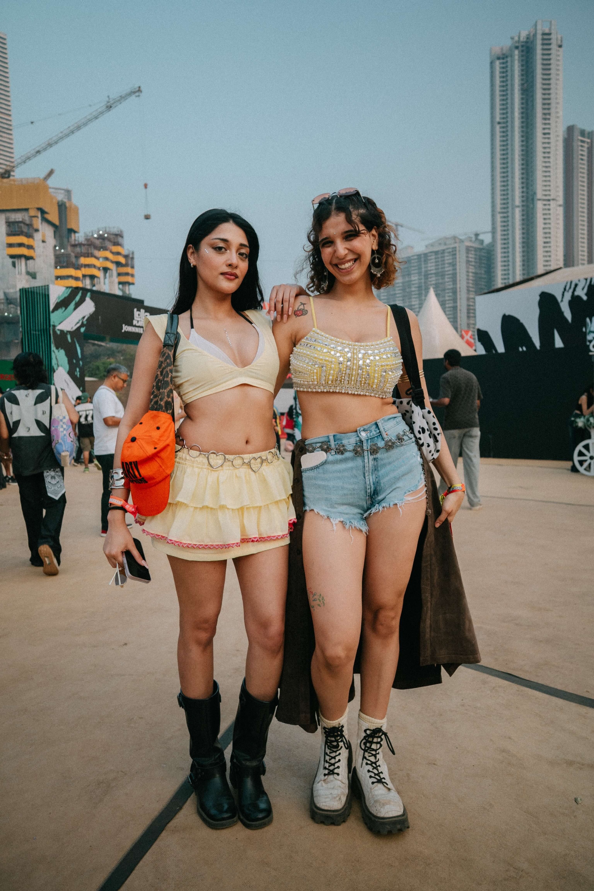 Pearl and Shaheen at Lollapalooza | Street Style