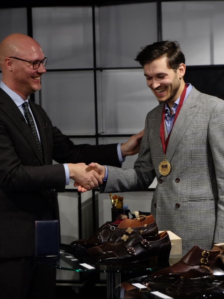 Louis Lampertsdorfer, winner of the World Shoemaking Championship 2025