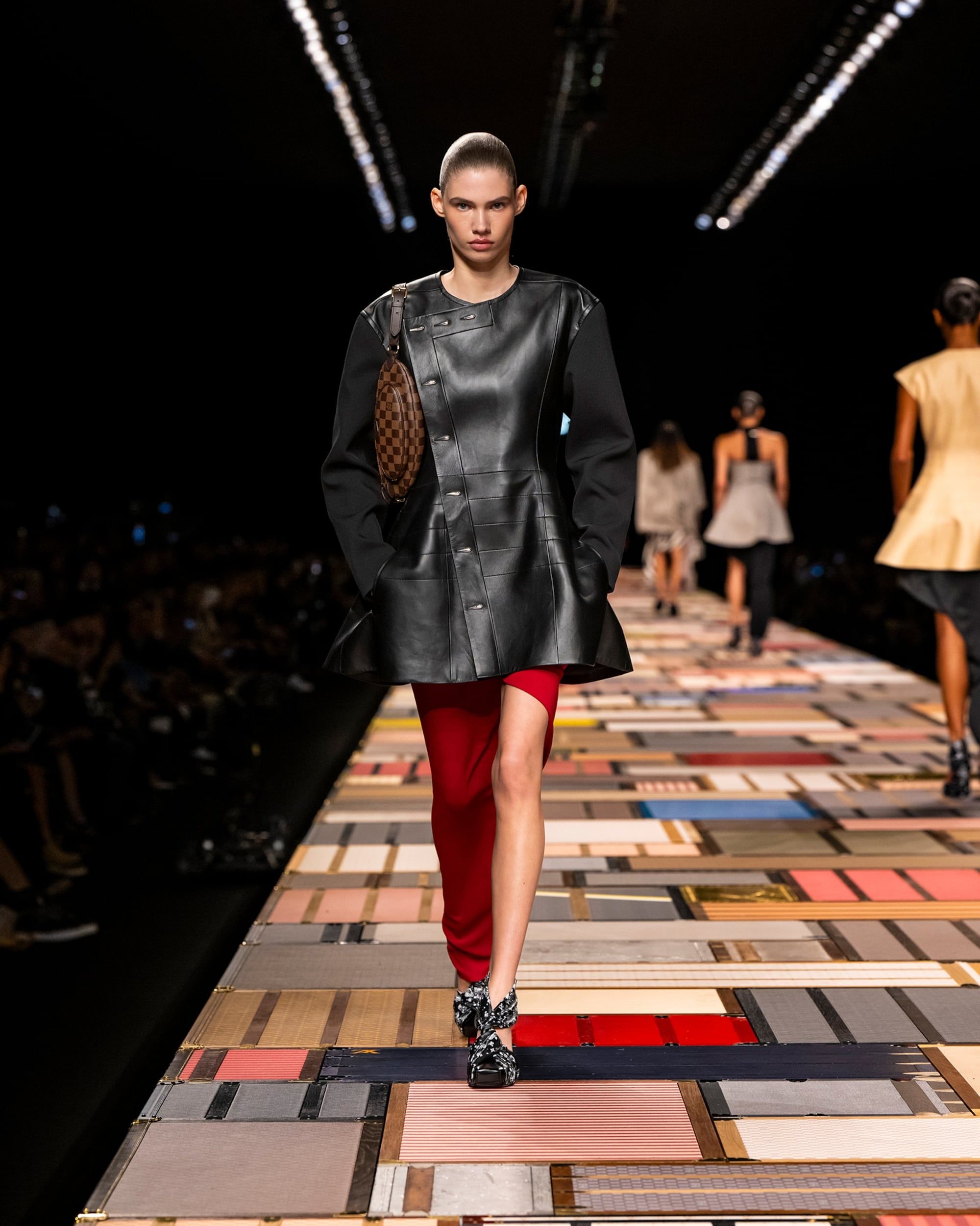 One-legged pants at Nicolas Ghesquière’s Louis Vuitton Spring Summer 2025