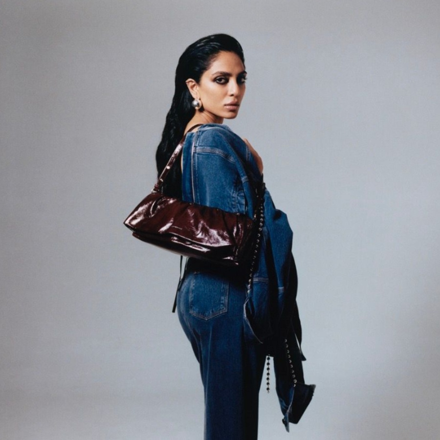 Sobhita Dhulipala in a Lovebirds studio campaign for their new luxury handbag line