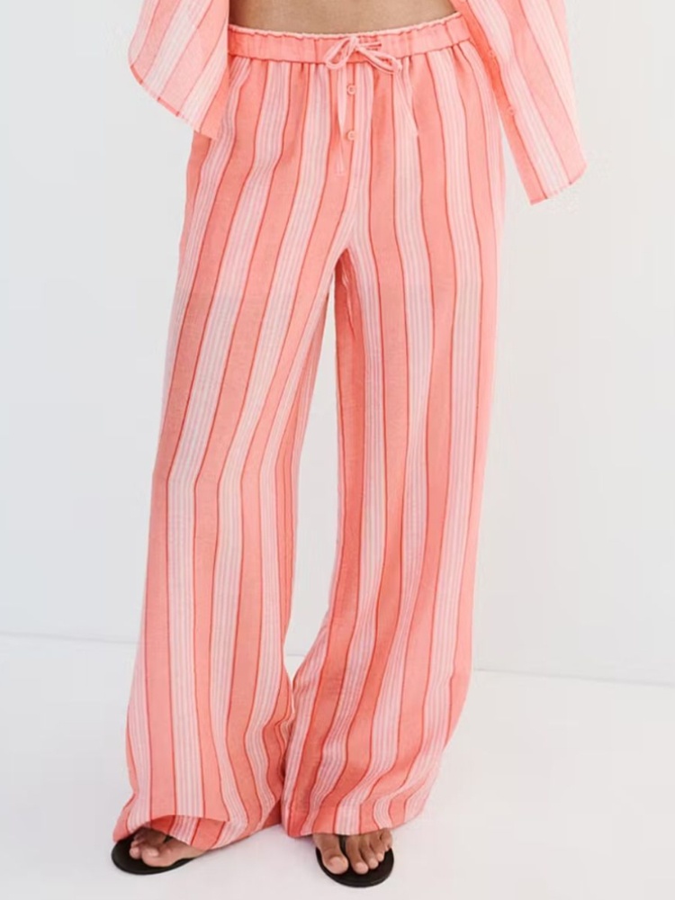 Straight striped trousers, Mango, ₹4,999