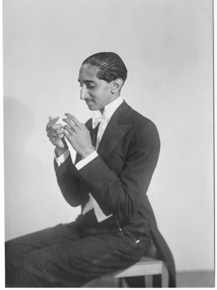 Maharaja Yeshwant Rao Holkar II of Indore in a bespoke tailored suit