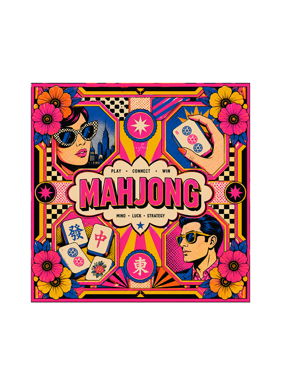 Zelina mahjong mat, Leafbud, ₹2,500