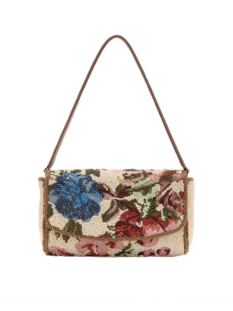 Floral embellished shoulder bag, Mango, ₹9,999