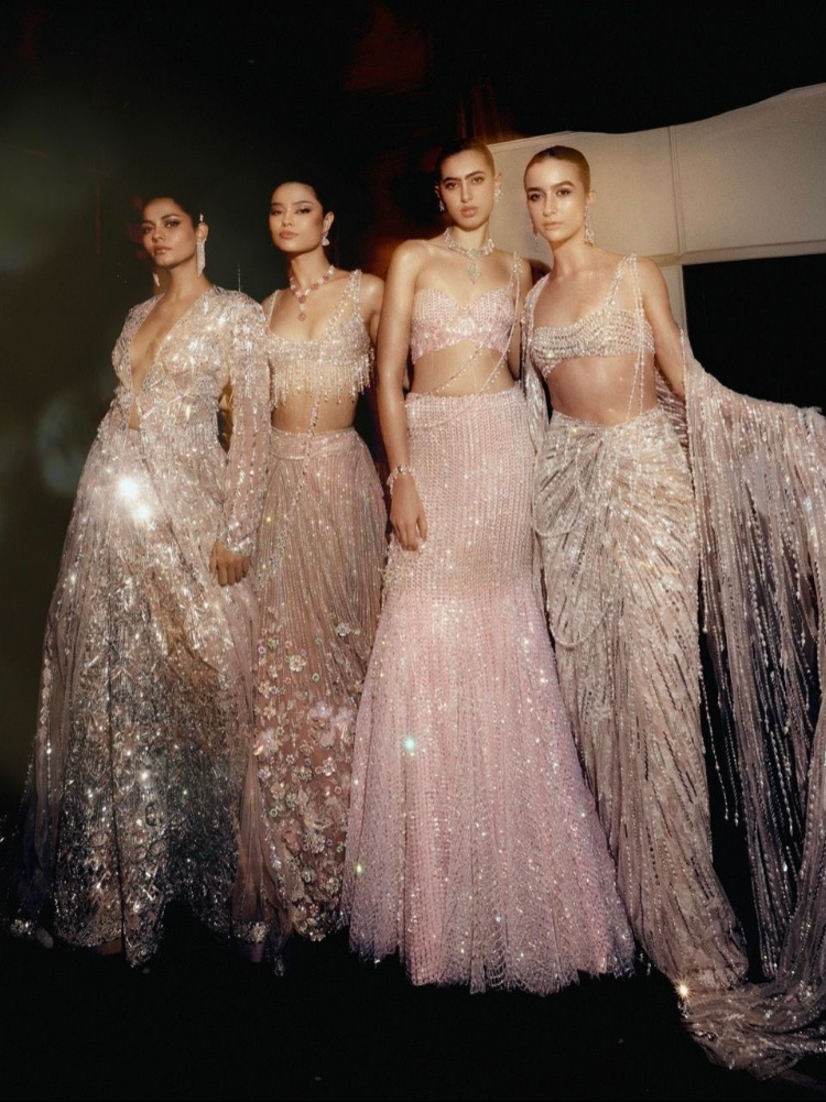 Looks from Manish Malhotra's India Couture Week 2025 show