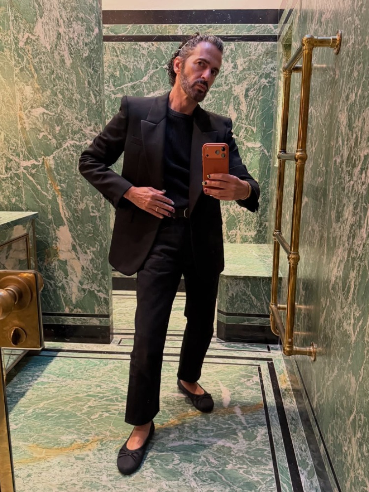 Marc Jacobs wearing Balenciaga ballet flats