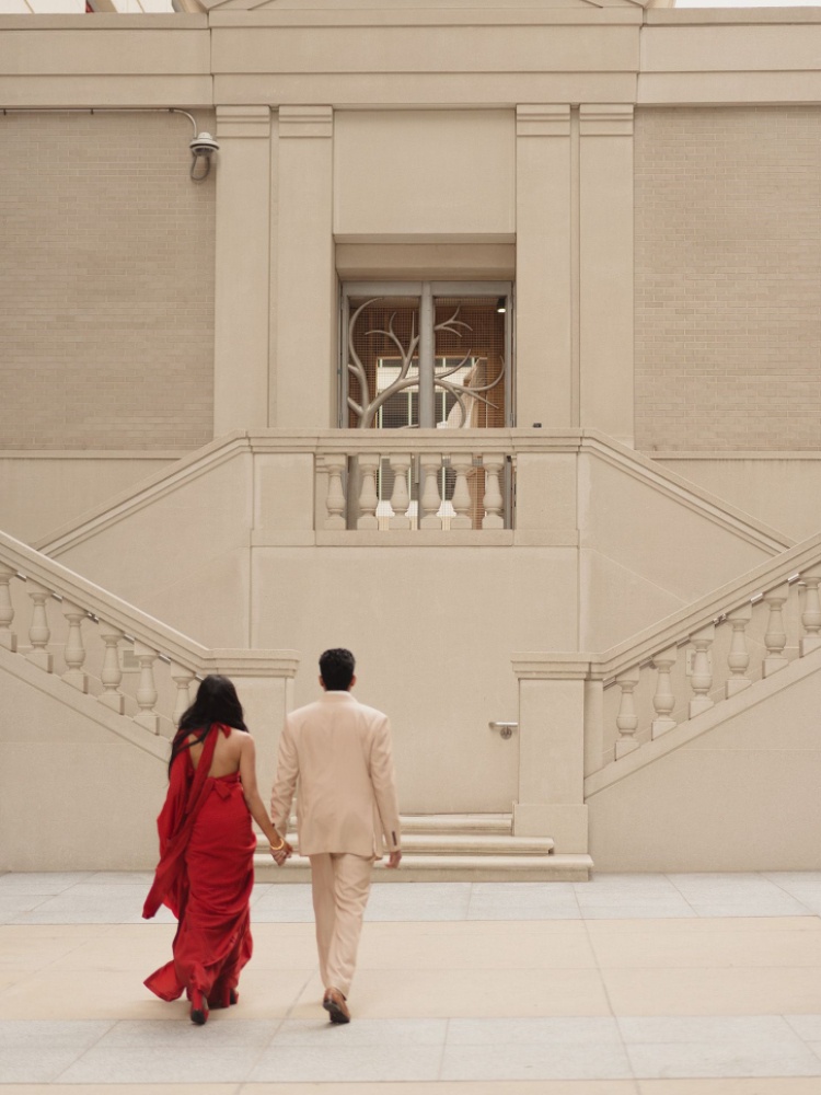 Lekha Yenamala & Rohith Kolluri on their way to the Mehendi ceremony