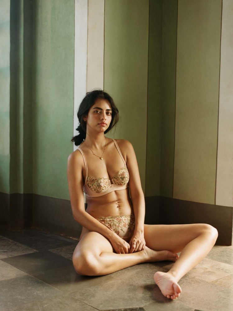 Model Priyadarshini Chatterjee in Olakh lingerie, photographed by Bikramjit Bose