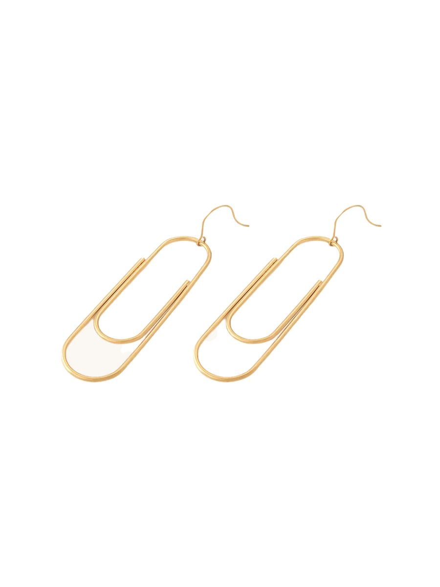 Palmonas Statement Paperclip earrings