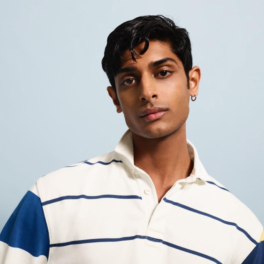Indian model Pratik Shetty in a J. Crew campaign shot by Amy Troost