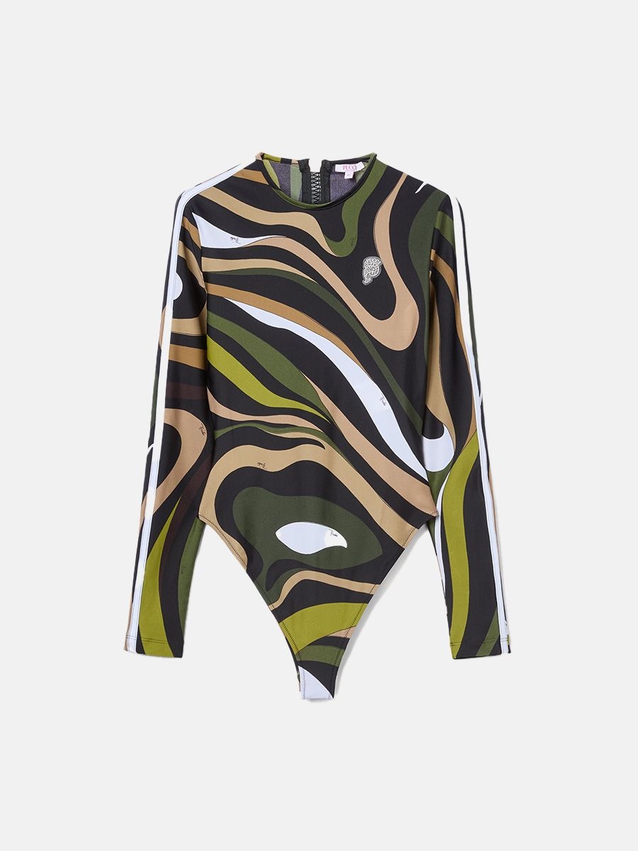 Pucci Marmo long-sleeved swimsuit