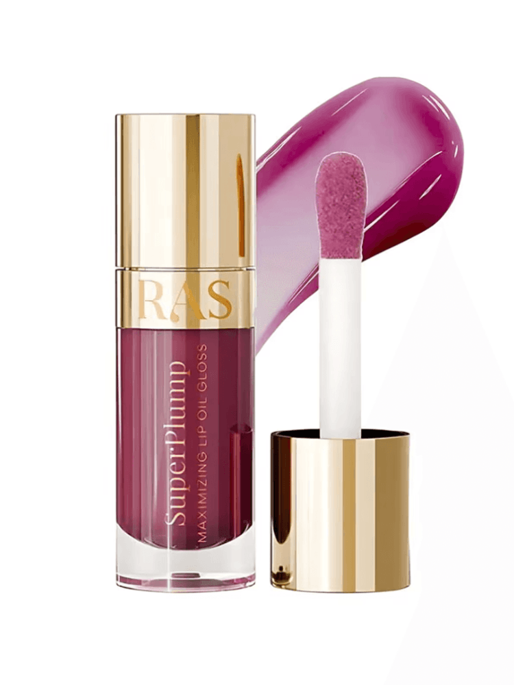 Super Plump lip oil gloss in Grape Glow, Ras Luxury Skincare, ₹1,490