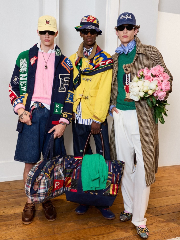 Ralph Lauren Men's SS27 patchwork and Madras check bags