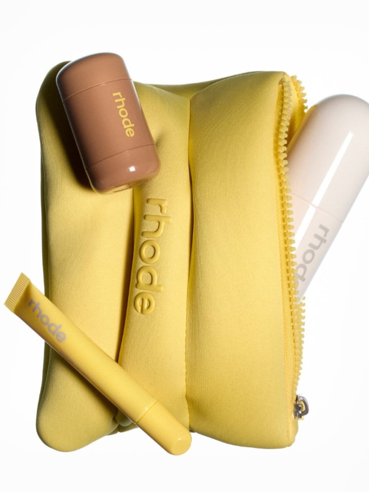 Rhode summer kit with Glazing Mist, Pocket Blush in your choice of Tan Line or Sun Soak, and Peptide Lip Tint in Lemontini