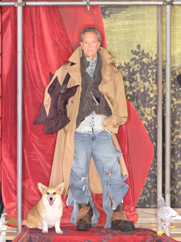 British actor Richard E Grant in the H&M Glenn Martens Collection campaign