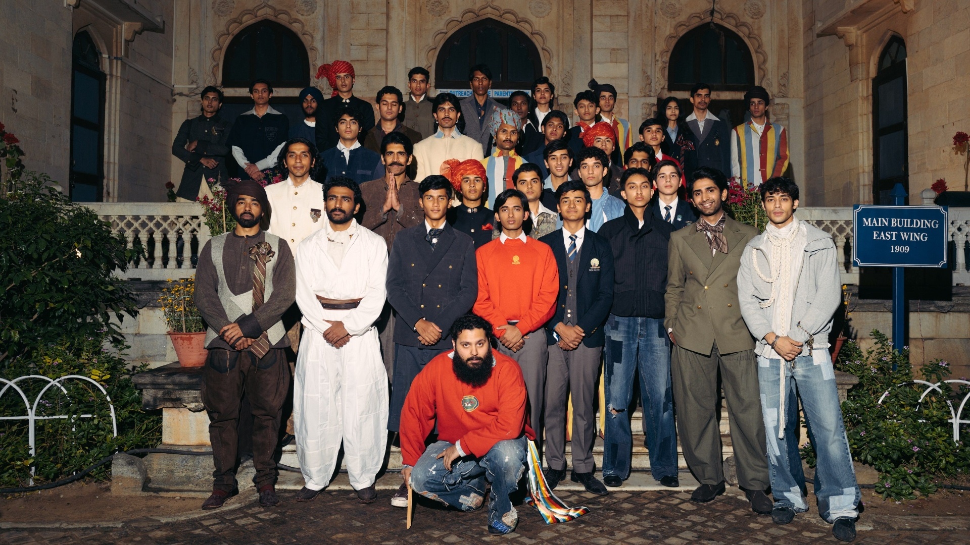 Ritwik Khanna, founder of Rkive City, with the show cast at Mayo College