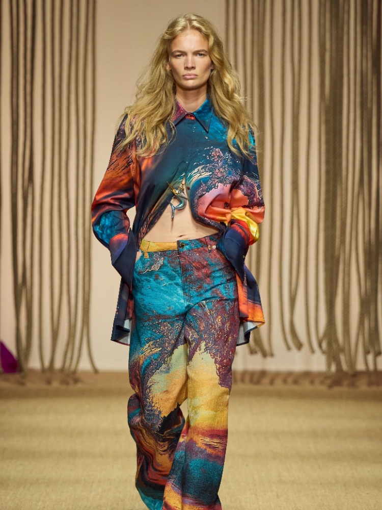 Roberto Cavalli spring 2025 swordfish pendant