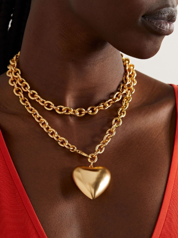 Roxanne Assoulin Puffy Heart Necklace