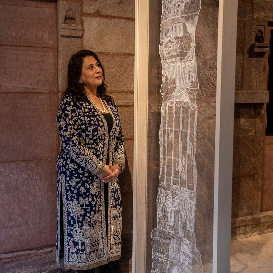 Shon Randhawa at the opening of the ‘Surface’ exhibition in Jodhpur
