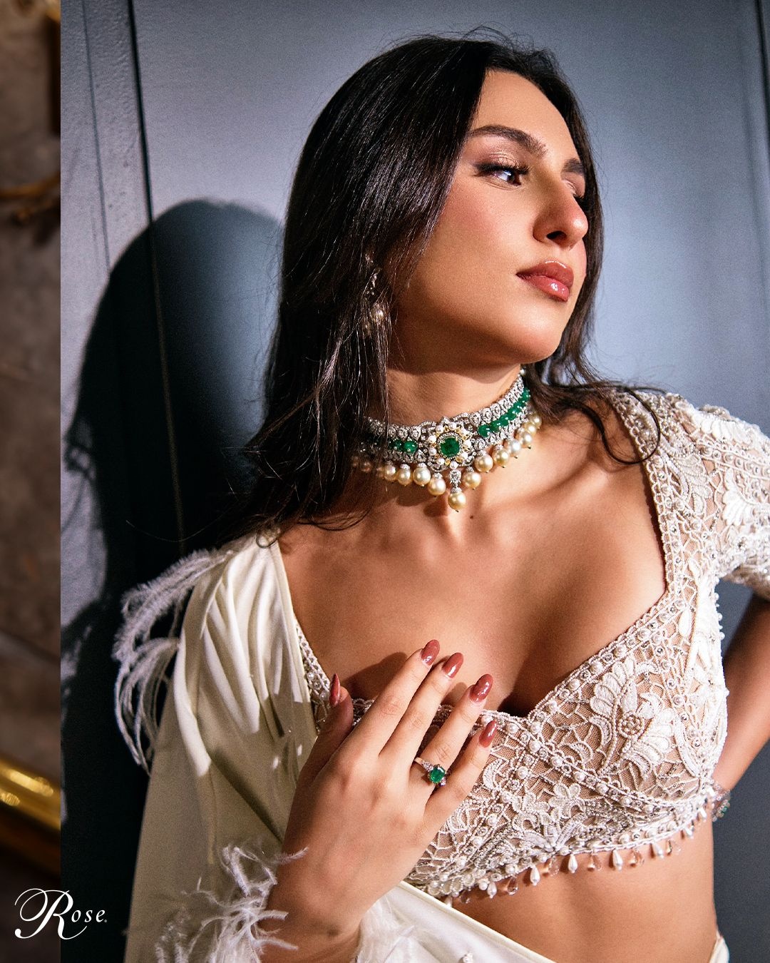 Rose, Bridal Choker, The Nod Mag