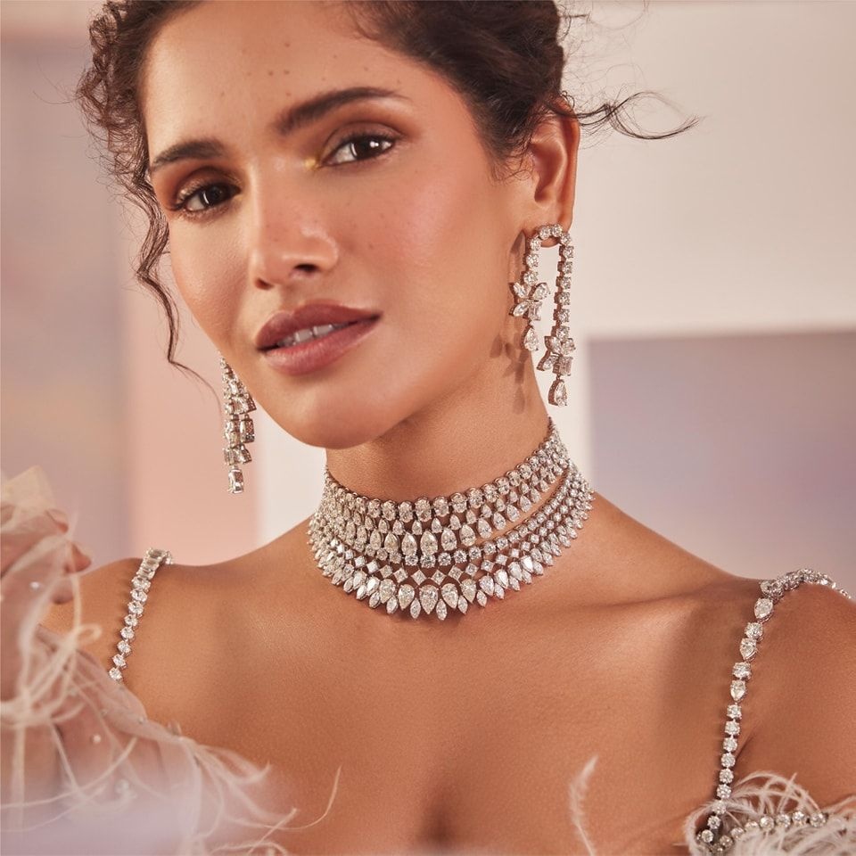Golubhai Badalia Diamond, Bridal Choker, The Nod Mag