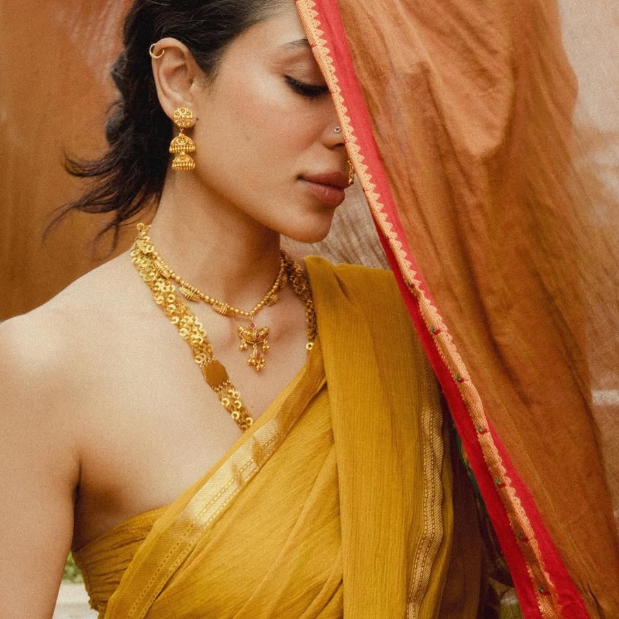Sobhita Dhulipala in Temple Jewellery
