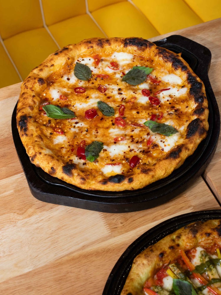 Spicy Honey Margherita Pizza