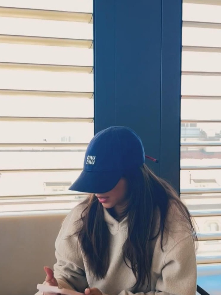 Bollywood actor Suhana Khan in a Miu Miu baseball cap