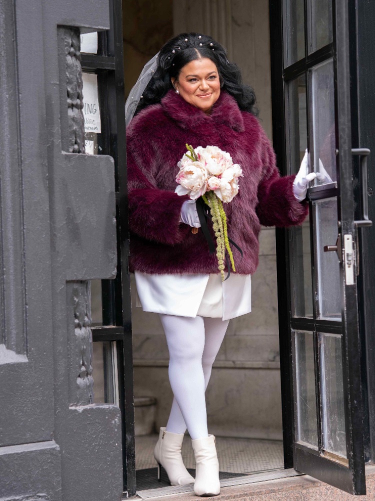 Mavis on her wedding day