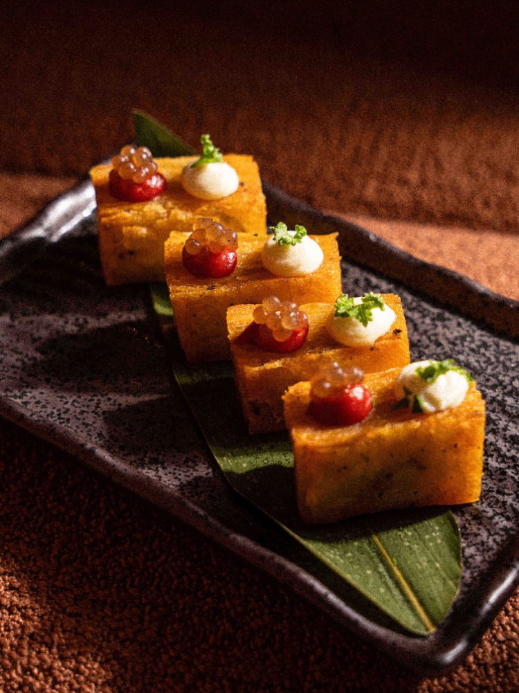 Truffle potato mille-feuille