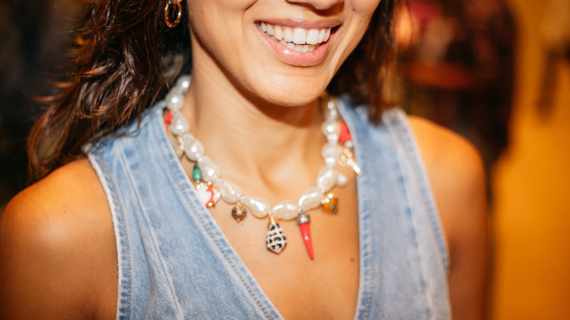 Devika Pathak at The Wedding Collective wearing a Zara necklace