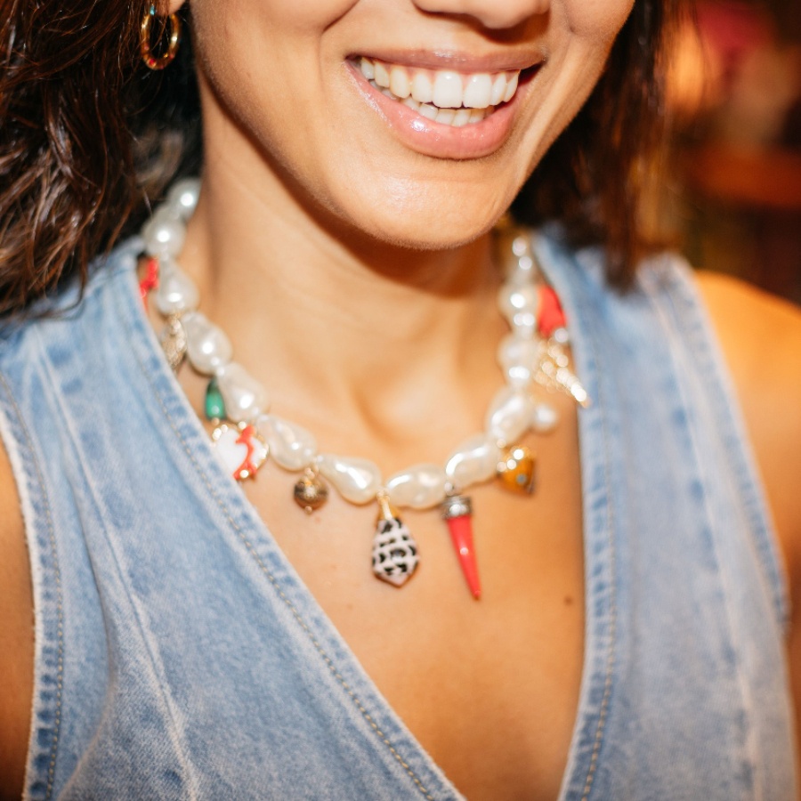 Devika Pathak at The Wedding Collective wearing a Zara necklace