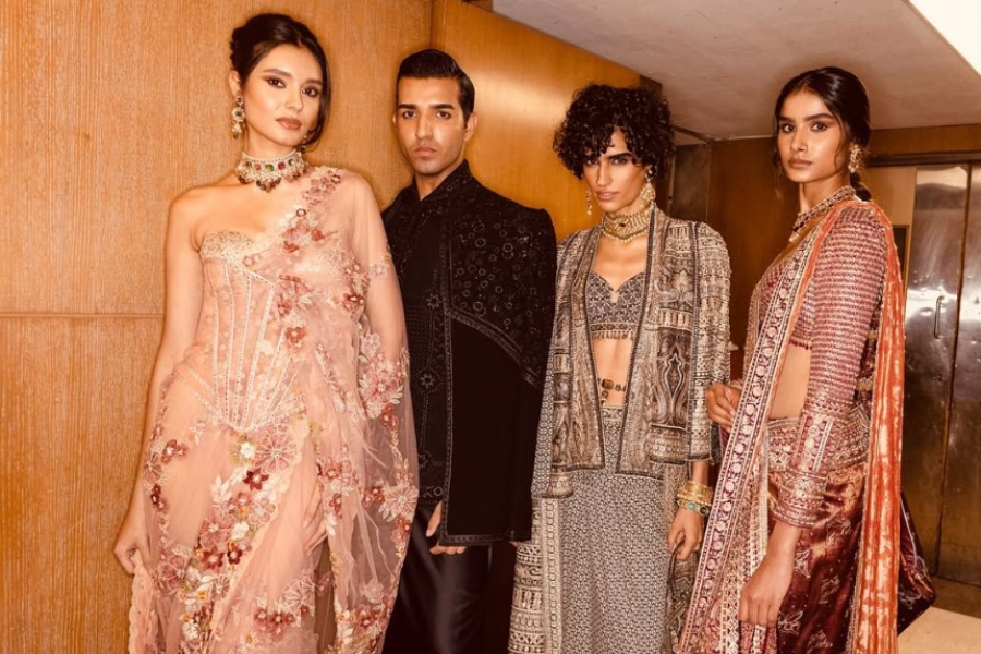 Looks from Tarun Tahiliani's India Couture Week 2025 show