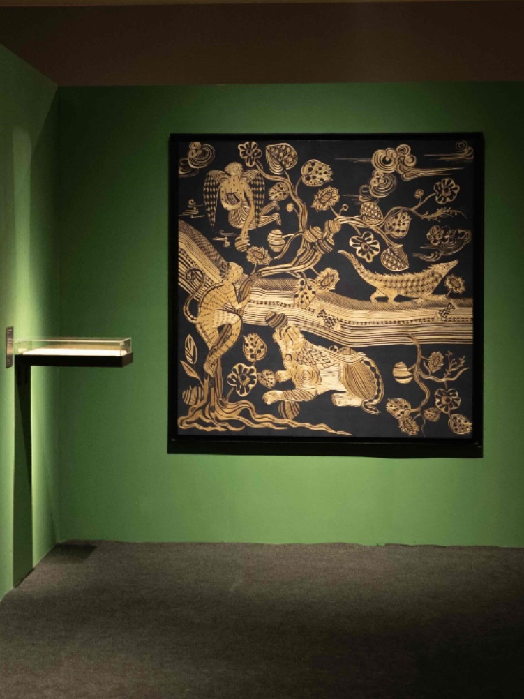 Indigo dyed khadi by the Chanakya School of Craft