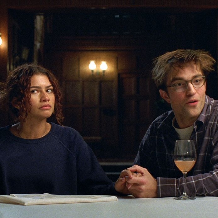 Zendaya and Robert Pattinson as Emma and Charlie in A24's The Drama