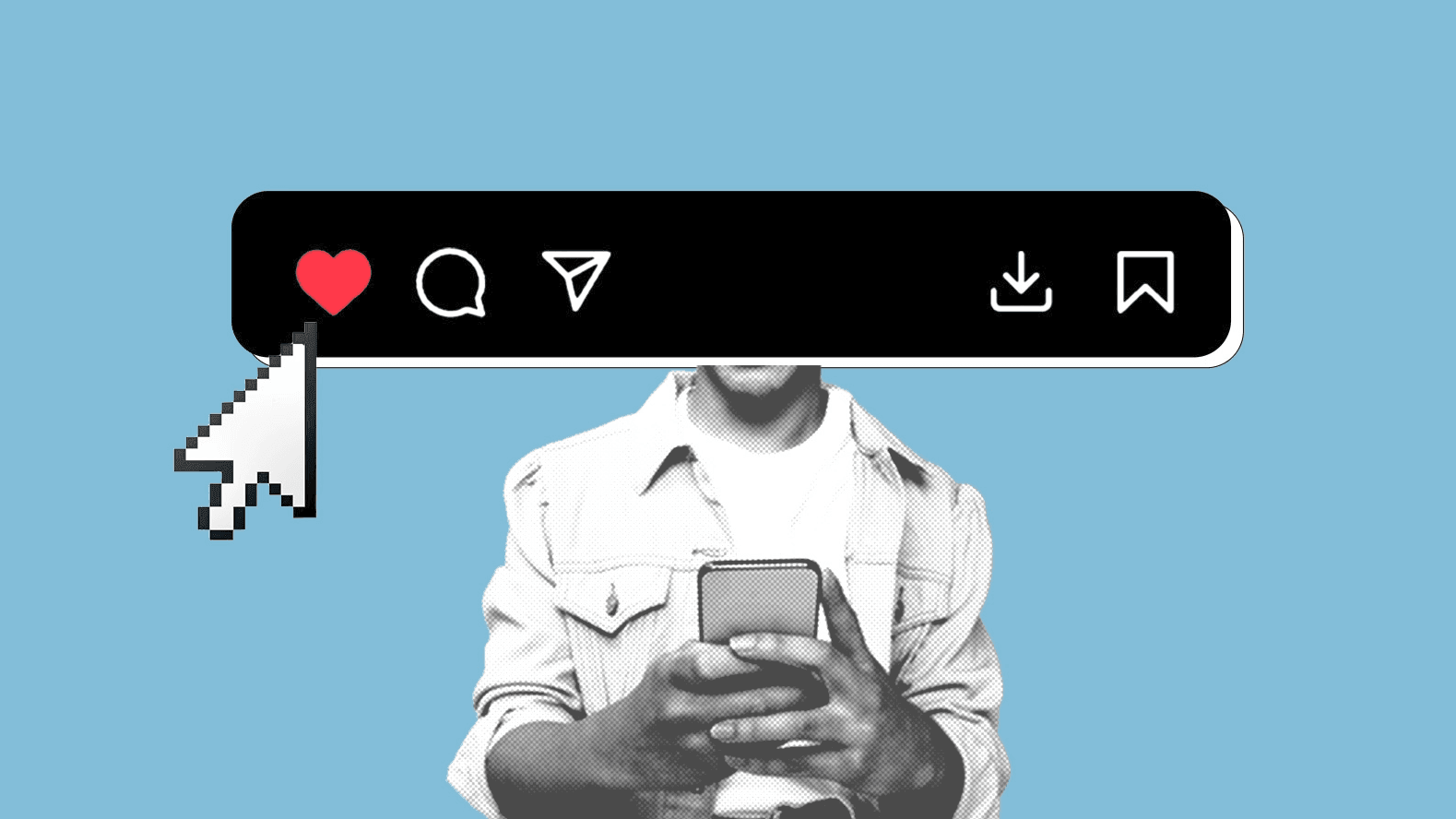 A representational image for the Gen Z Dilemma of Liking IG posts on The Nod