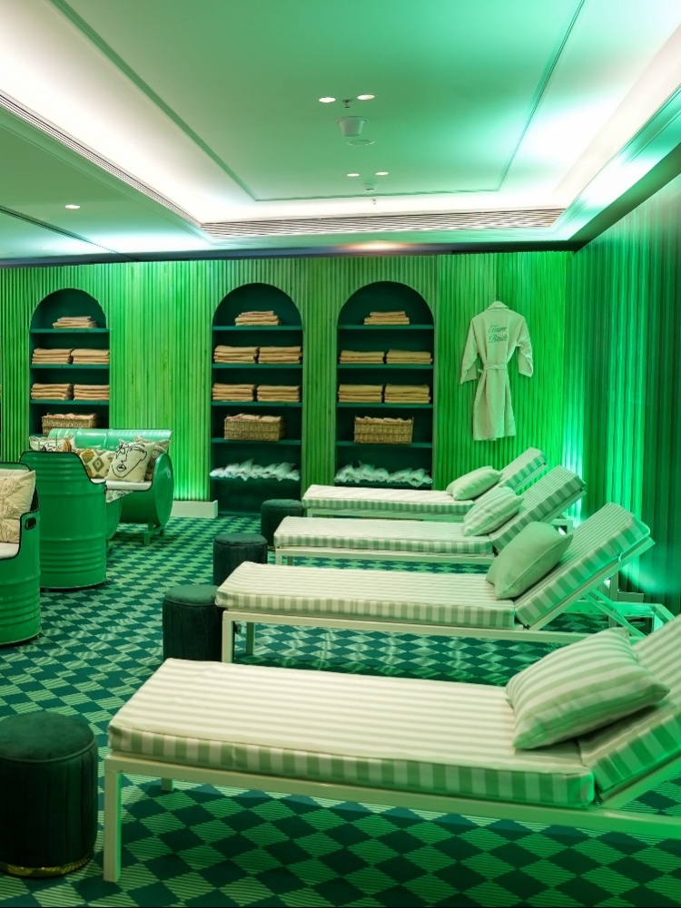 Spa decor at a wedding by Three Entertainment