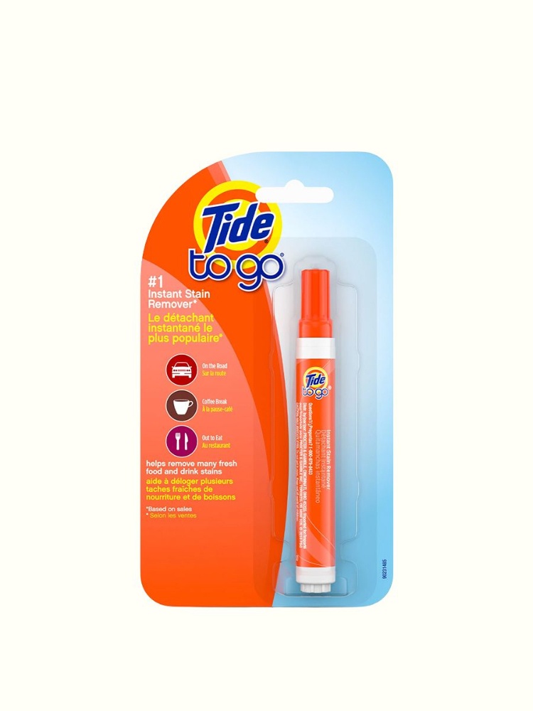 Tide stain remover pen in The Nod’s list of summer travel essentials