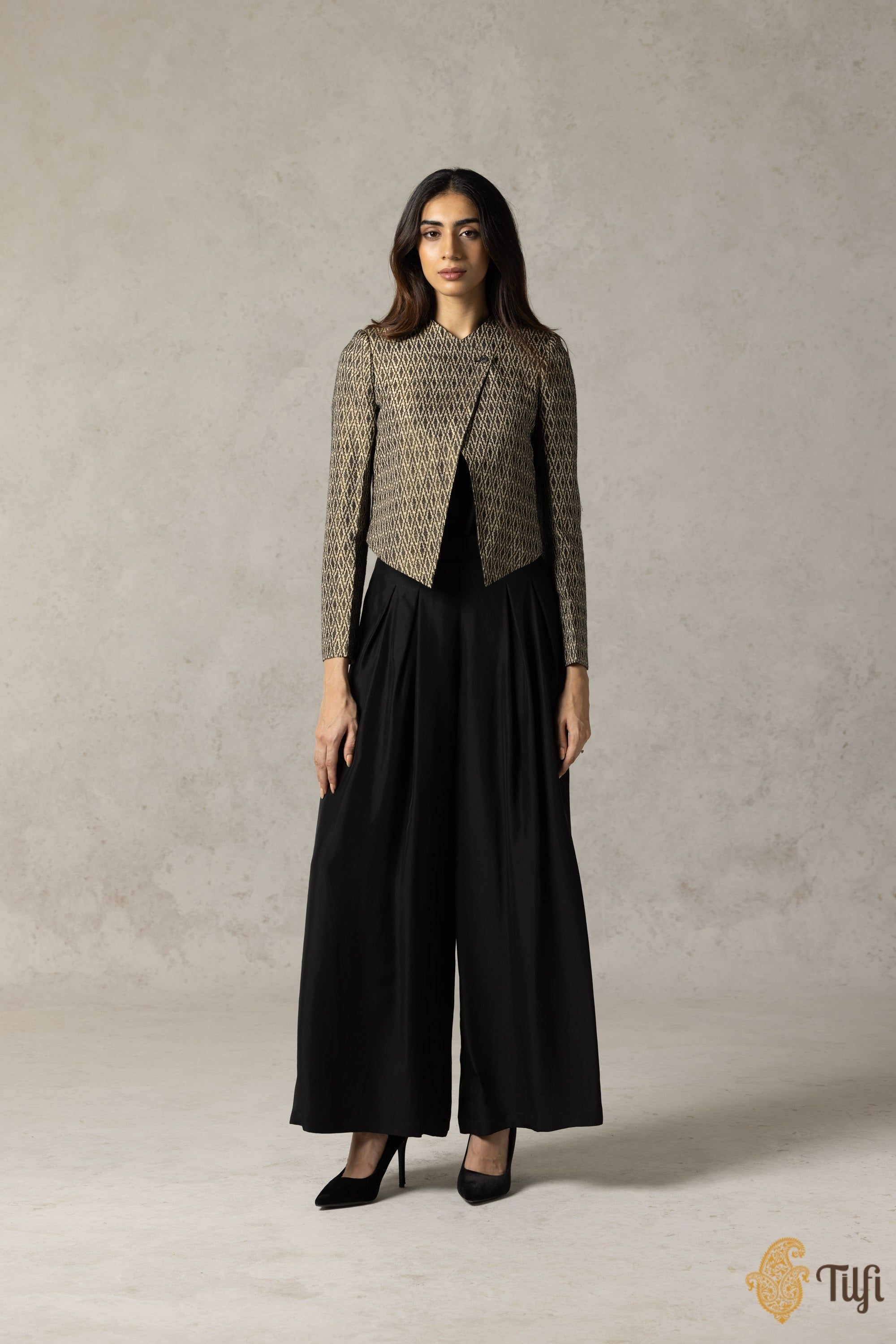 Tilfi asymmetrical cropped jacket