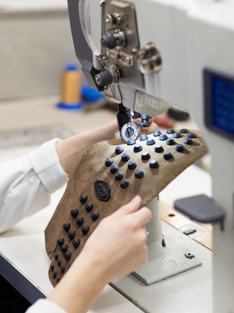 Inside the Tod’s atelier at Brancadoro, in the Le Marche region of central Italy
