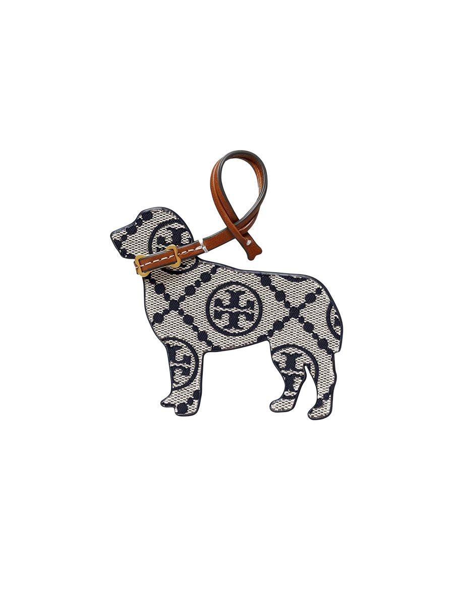 Tory Burch T Monogram dog Key Fob
