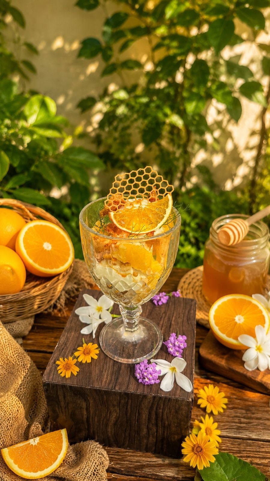 Golden Hour combines orange, honey, and honeycomb